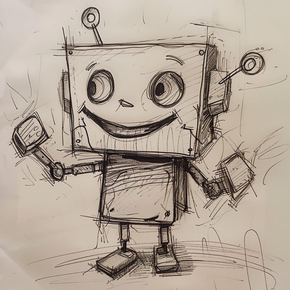 En praterobot uten systemledetekst